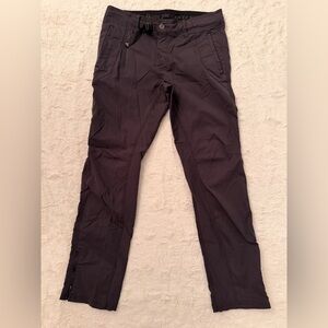 prAna Zion Slim Fit Hiking Pants Charcoal Grey 32x32